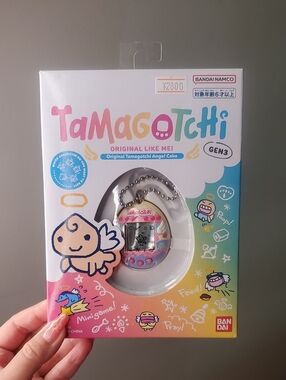 Bandai Tamagotchi Gen3 Angel Cake Virtual Pet - Pink & White